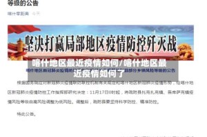 喀什地区最近疫情如何/喀什地区最近疫情如何了