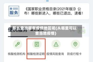 怎么查找哪有疫情地区呢(从哪里可以查当地疫情)