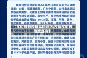 【实时研判疫情风险地区,疫情实时风险度查询】