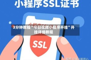 3分钟教程“今日花牌小程序开挂”开挂详细教程