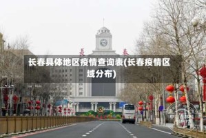 长春具体地区疫情查询表(长春疫情区域分布)