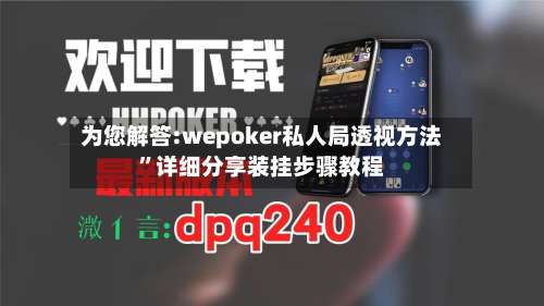 为您解答:wepoker私人局透视方法”详细分享装挂步骤教程-第2张图片