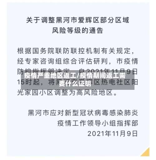 疫情严重地区返工/疫情期间返工需要什么证明-第1张图片