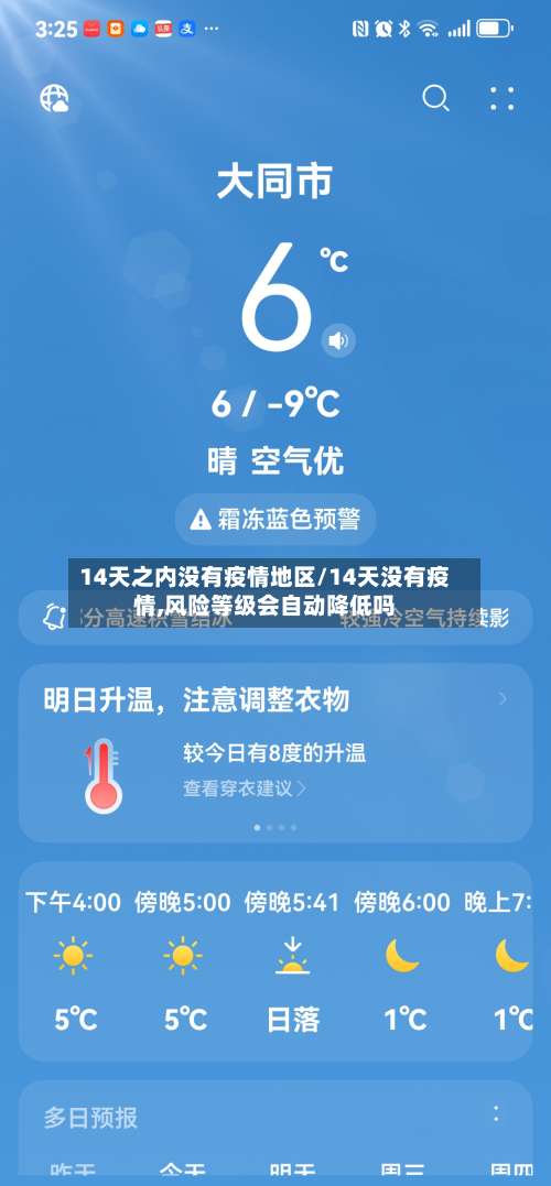 14天之内没有疫情地区/14天没有疫情,风险等级会自动降低吗-第3张图片