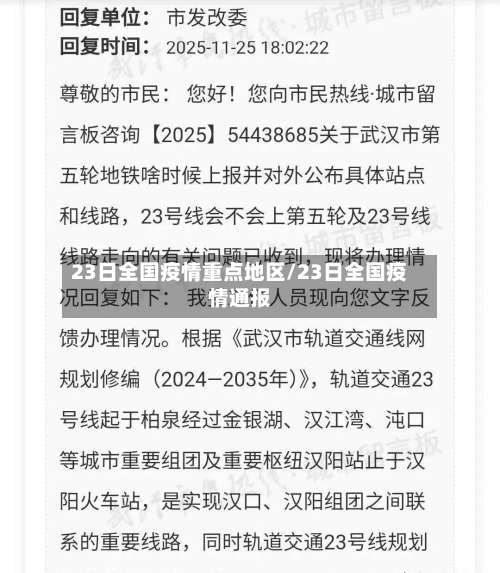23日全国疫情重点地区/23日全国疫情通报-第2张图片