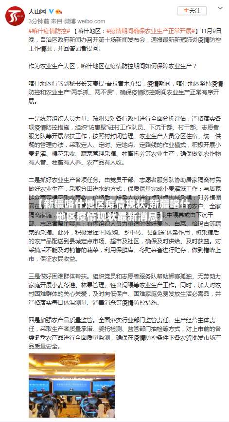 【新疆喀什地区疫情现状,新疆喀什地区疫情现状最新消息】-第2张图片