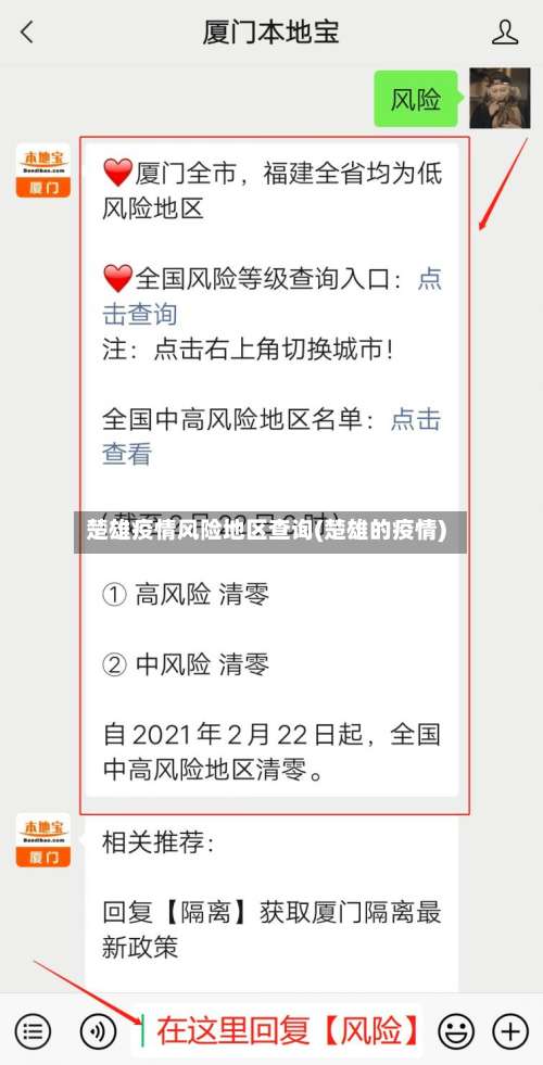 楚雄疫情风险地区查询(楚雄的疫情)-第1张图片