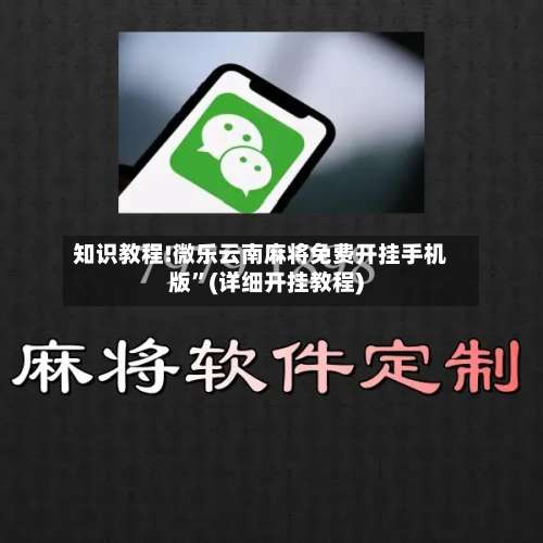 知识教程!微乐云南麻将免费开挂手机版	”(详细开挂教程)-第2张图片
