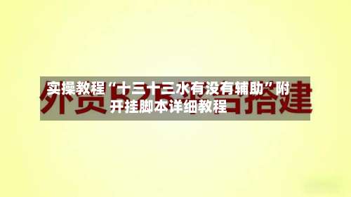 实操教程“十三十三水有没有辅助”附开挂脚本详细教程-第2张图片