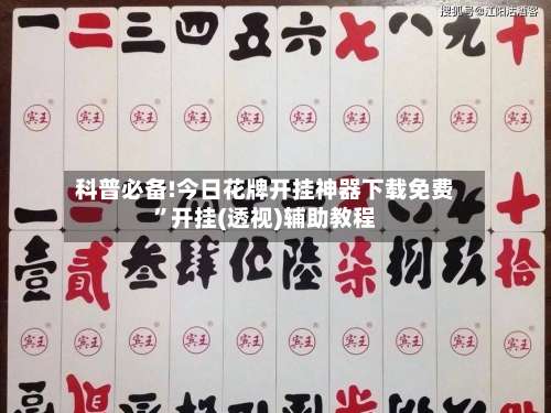 科普必备!今日花牌开挂神器下载免费”开挂(透视)辅助教程-第2张图片