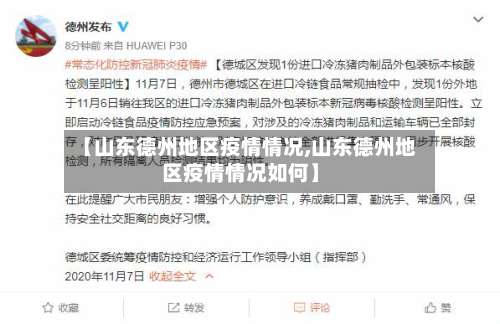 【山东德州地区疫情情况,山东德州地区疫情情况如何】-第2张图片